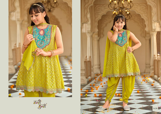 Modern Embroidered Kurta Set for Girl