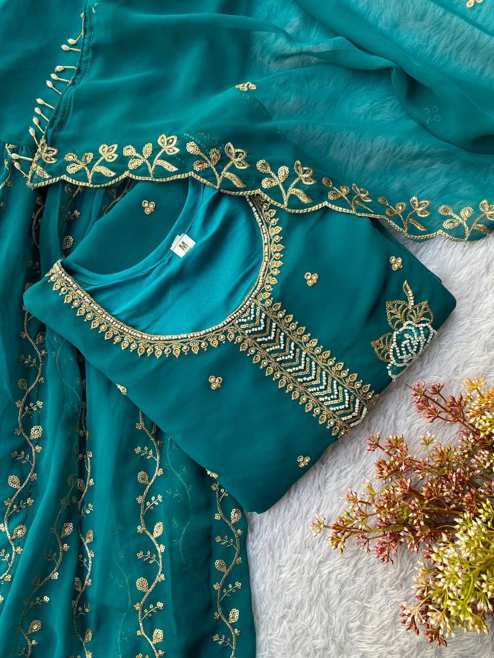 Premium Embroidered Festive Suit Set for Women