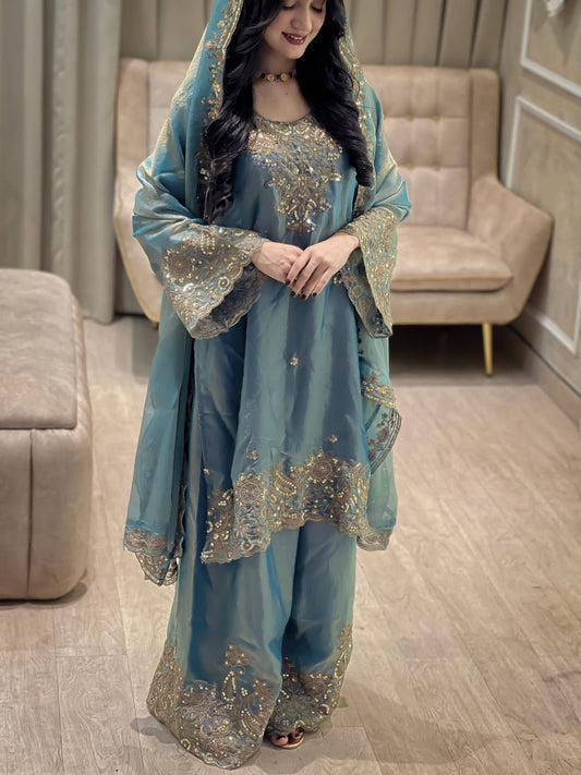Royal Embroidered Anarkali Suit for Women