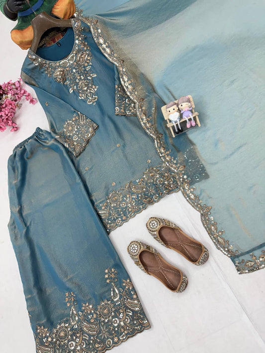 Royal Embroidered Anarkali Suit for Women