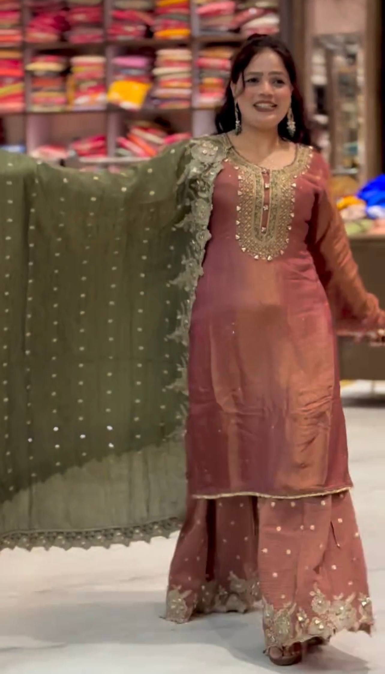 Classic Embroidered Anarkali Suit for Women