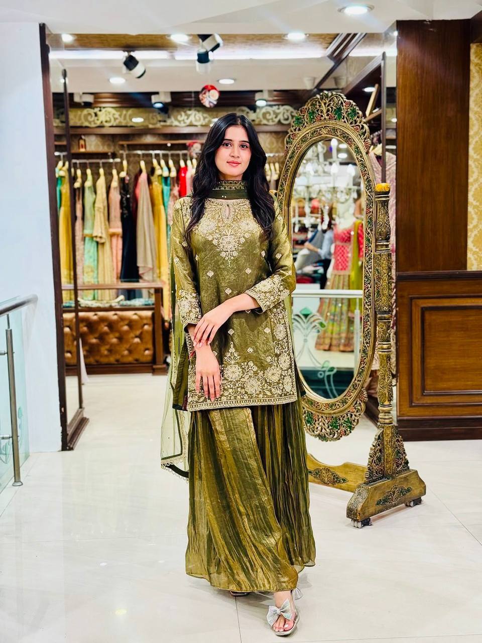 Elegant Embroidered Party Wear Suit for Women