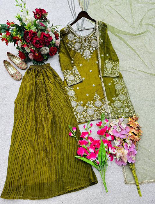 Elegant Embroidered Party Wear Suit for Women