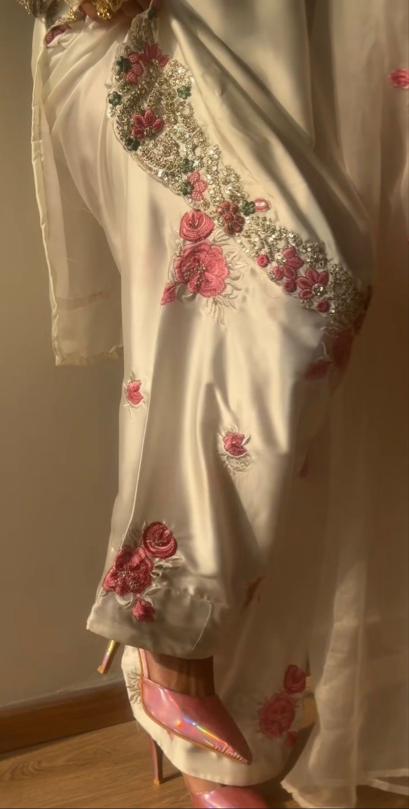 Floral White Suit set
