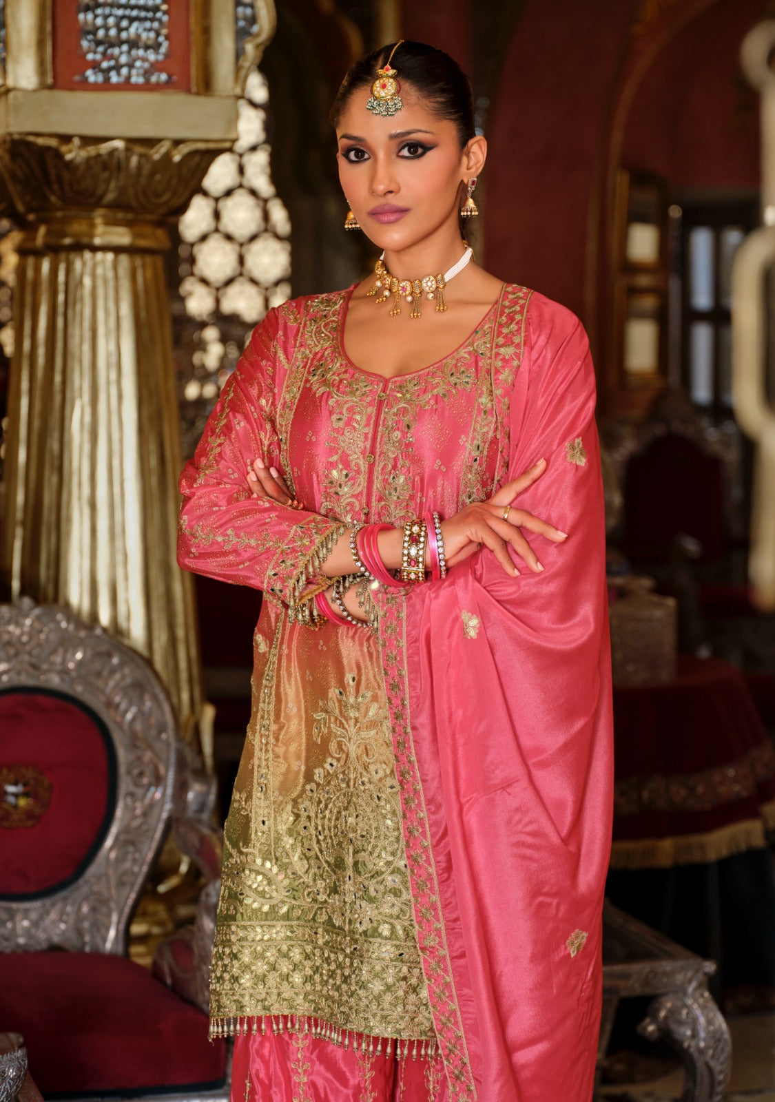 Premium Party Wear Designer Suit Set For Women