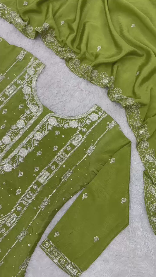 Classic Embroidered Designer Suit for Women